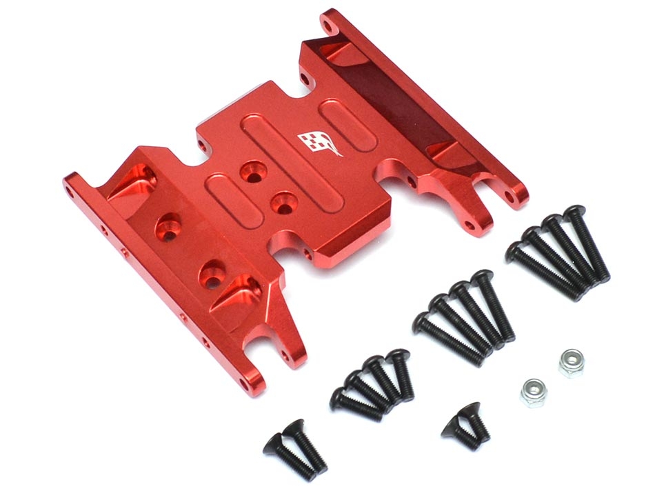 Team Raffee Co. Axial SCX10 II Aluminum Skid Plate Axial AX90047 SCX 2 RTR & SCX10 Red