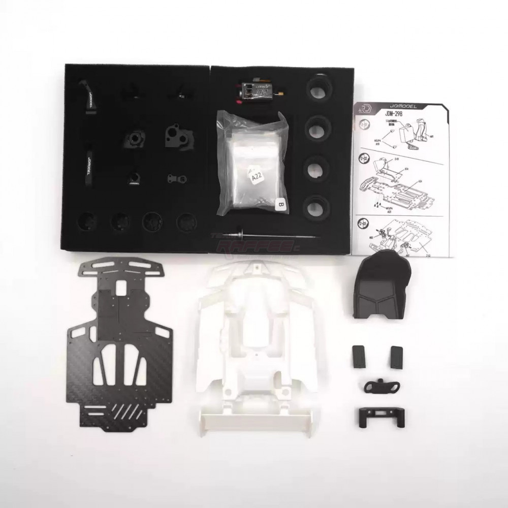 Team Raffee Co. Miscellaneous All 1/10 Go-Kart KIT Ver.B w/ Electronics & Stickers Black
