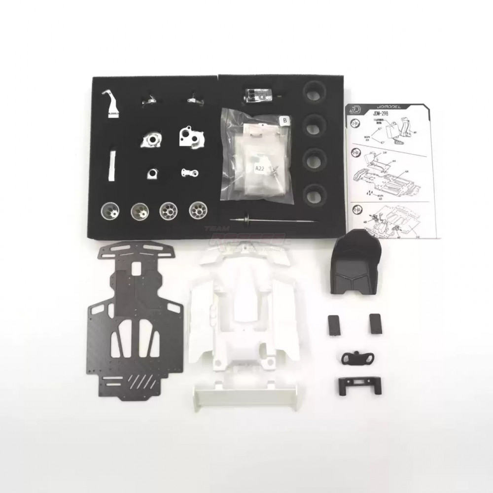 Team Raffee Co. Miscellaneous All 1/10 Go-Kart KIT Ver.B w/ Electronics & Stickers Silver