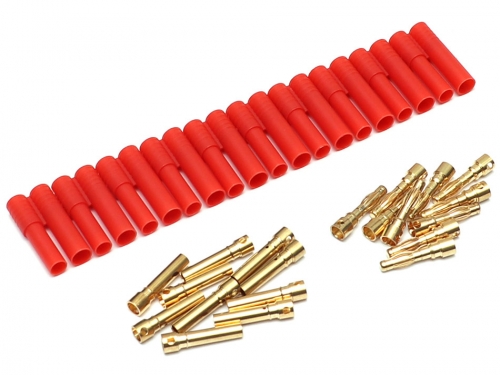 Team Raffee Co. Miscellaneous All 4mm Gold Banana Plug with Plastic Housing (5)
