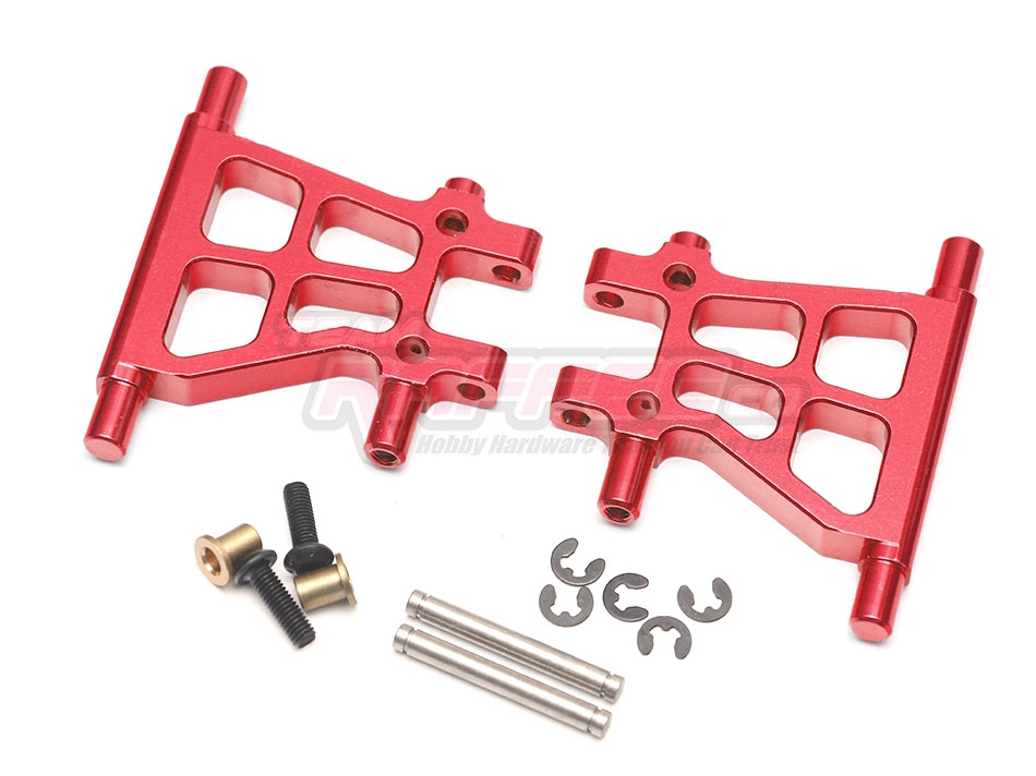Team Raffee Co. Tamiya TT-02 Aluminum Rear Lower Arm (2) Red