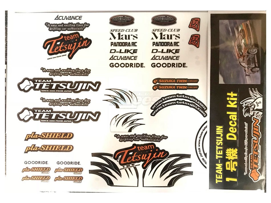 Team-Tetsujin Miscellaneous All Tetsujin Body Decal Set No1 For 1-Gouki JZX10 Mark2