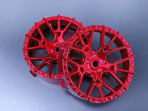 Team-Tetsujin Miscellaneous All Super RIM DISC Lycoris Chrome Red 2pcs