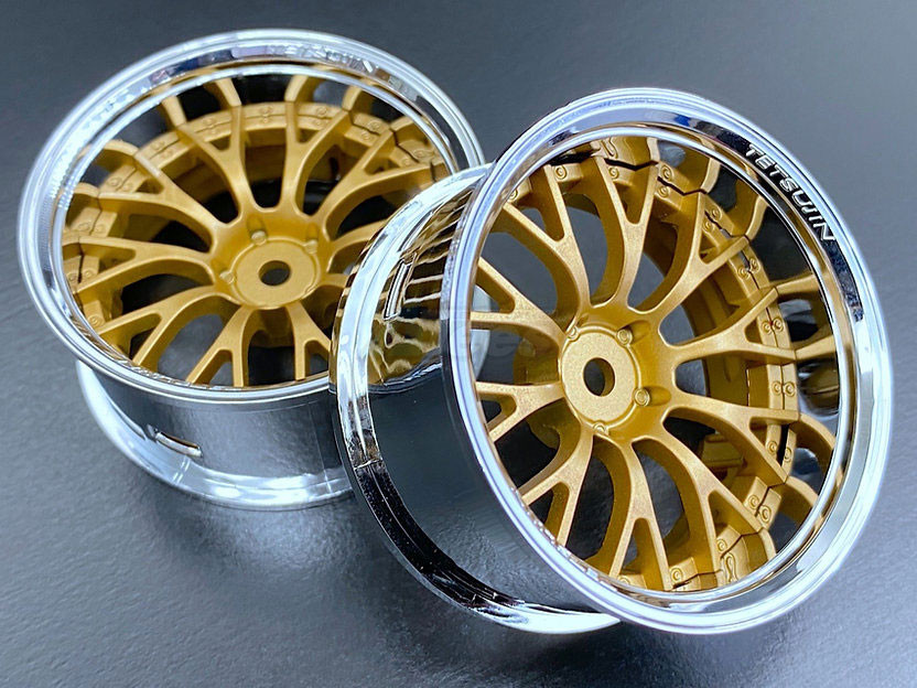 Team-Tetsujin Miscellaneous All Super Rim Set Chrome ×Daisy Gold (2)