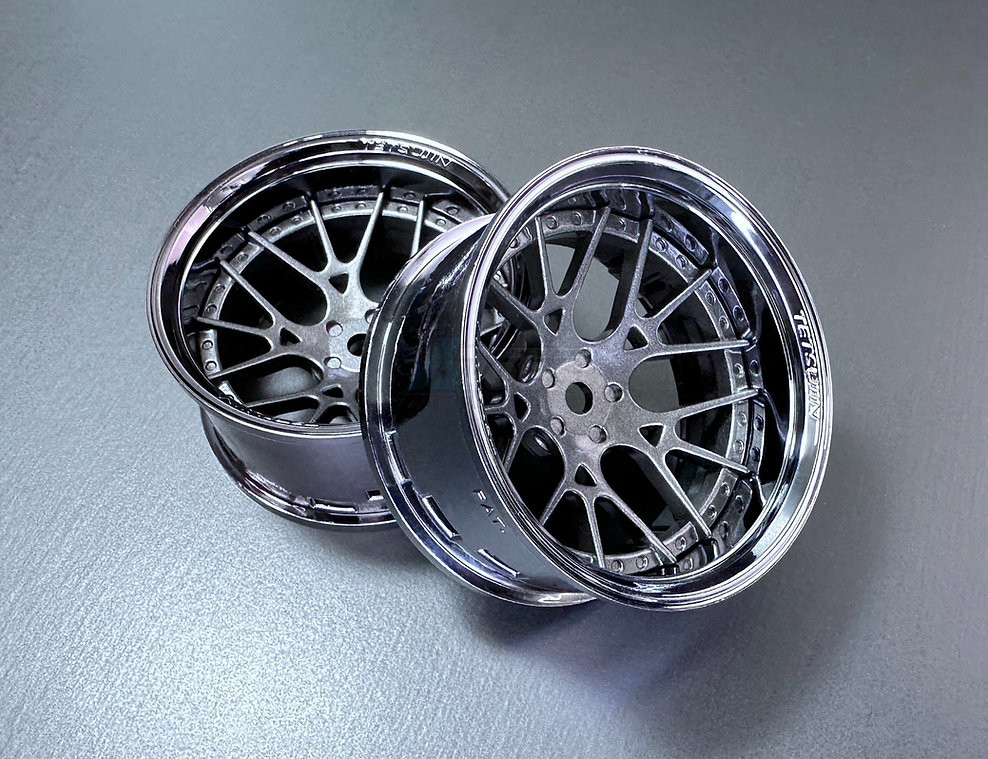 Team-Tetsujin Miscellaneous All SUPER RIM SET ChromeBlack01xLycoris GunMetallic