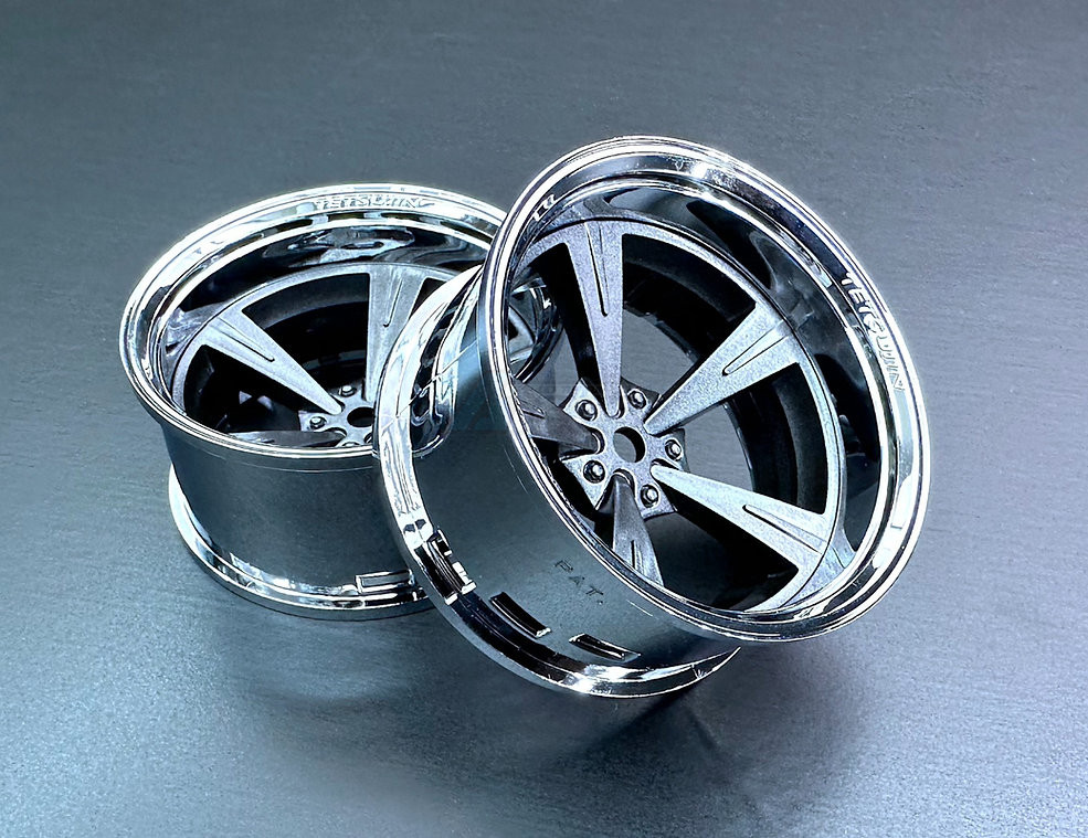 Team-Tetsujin Miscellaneous All SUPER RIM SET Chrome01xMandarin GunMetallic