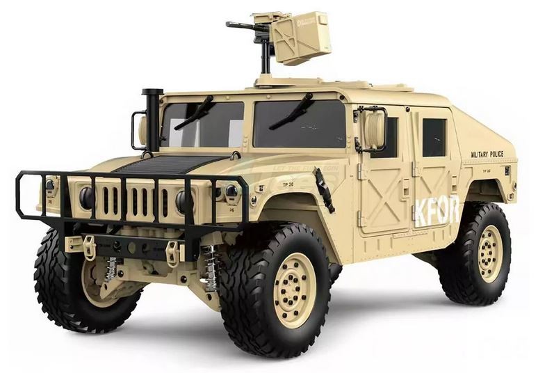 TRASPED TRASPED HG-P408 HG P408 1/10 4WD US Military Crawler Truck ARTR 30+km/h Desert Yellow