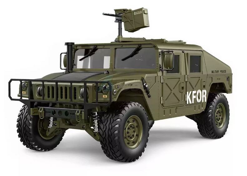 TRASPED TRASPED HG-P408 HG P408 1/10 4WD US Military Crawler Truck ARTR 30+km/h Green
