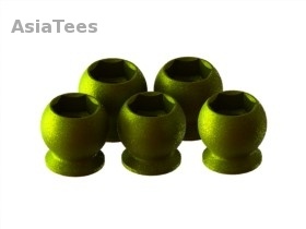 3Racing 3Racing F113 7075 Aluminum 5mm Hex Ball Stud L=5 (5 Pcs) - Teflon Coated