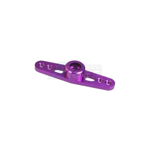3Racing Miscellaneous All 2.6mm Aluminium Double Servo Arm For Ko Propo/Sanwa - Purple