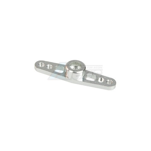 3Racing Miscellaneous All 3.0 mm Aluminium Double Servo Arm For Ko Propo/Sanwa - Silver