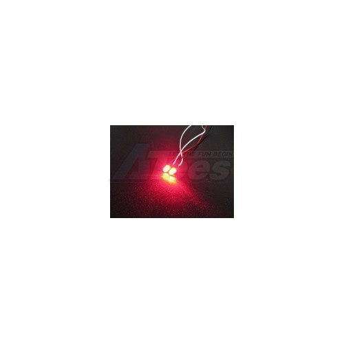 3Racing HPI E-Firestorm 10T / Flux 3mm Normal Led Light - Red