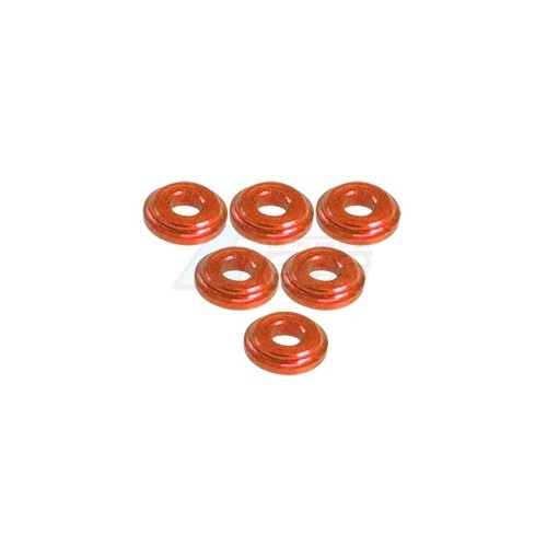 3Racing Miscellaneous All Shock Tower Shim M8 x 2mm (6pcs) - Orange