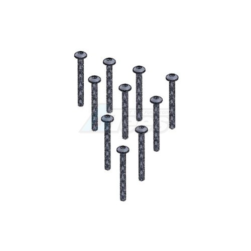 3Racing Tamiya Mini 4WD M2 x 20 Scoket Buttom Screw_Steel