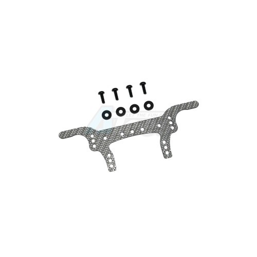 3Racing Tamiya Mini 4WD Silver Carbon Rear Multi Roller Plate ( Narrow )For Mini 4WD