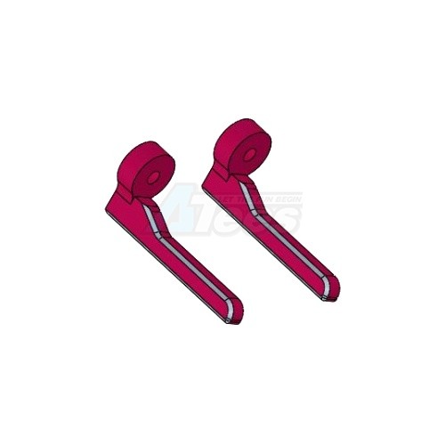 3Racing Miscellaneous All Aluminum Rail Guard -Pink