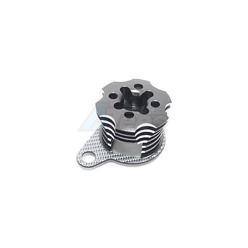 3Racing Kyosho Mini Inferno Speed Control Engine Heatsink For Mini Inferno - Titanium/SSG