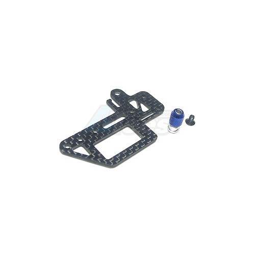 3Racing Kyosho Mini Inferno Graphite Steering Servo Plate For Mini Inferno