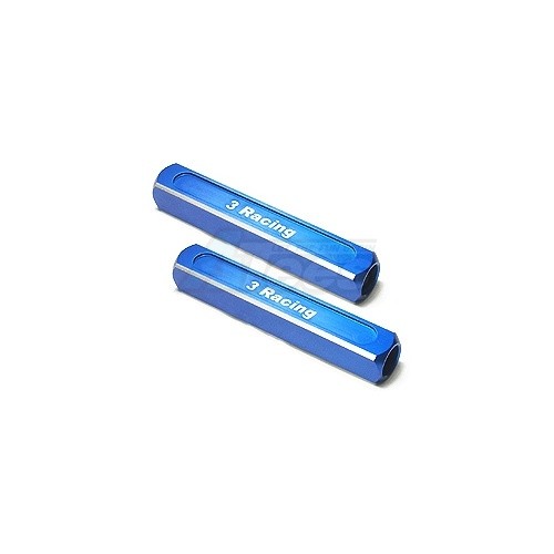 3Racing Miscellaneous All 13mm Chassis Droop Gauge Blocks (2 Pcs) - Blue