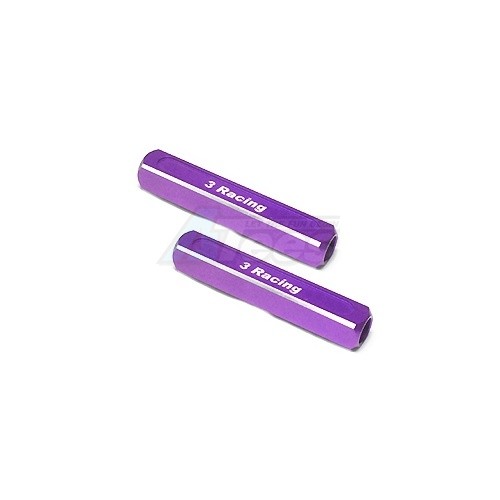 3Racing Miscellaneous All 13mm Chassis Droop Gauge Blocks (2 Pcs) - Purple