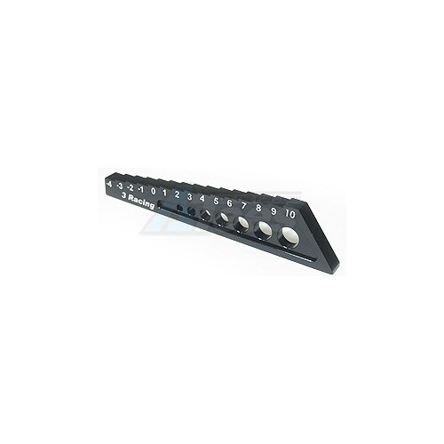 3Racing Miscellaneous All Chassis Droop Gauge -4 To 10mm - Black