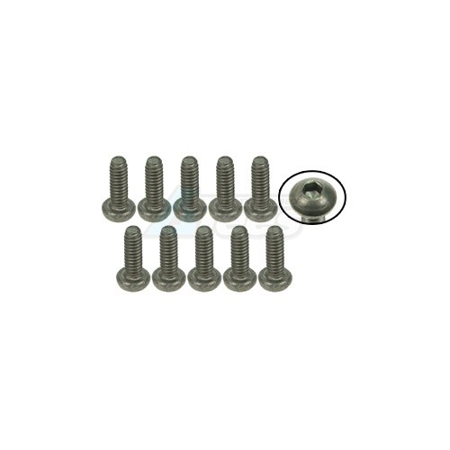 3Racing Miscellaneous All M2 x 6 Titanium Button Head Hex Socket - Machine (10 Pcs)
