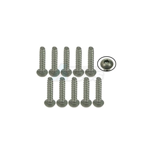 3Racing Miscellaneous All M2 x 10 Titanium Button Head Hex Socket Self Tapping (10 Pieces)