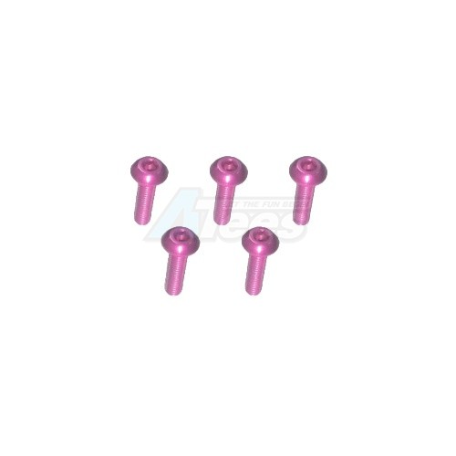 3Racing 3Racing Sakura XI Sport M3 x 10 AL7075 Button Head Hex Socket - Machine (5 Pcs) Pink