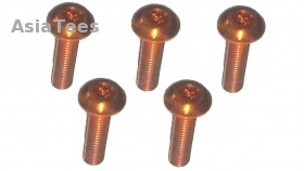 3Racing 3Racing Sakura D3 CS Sport M3 x 12 AL7075 Button Head Hex Socket - Machine (5 Pcs) Orange