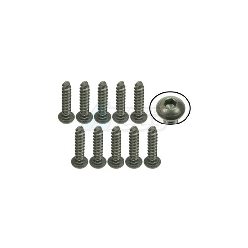 3Racing Miscellaneous All M3 x 12 Titanium Button Head Hex Socket - Self Tapping (10 Pcs)