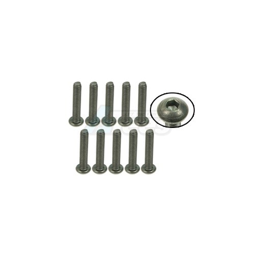 3Racing Miscellaneous All M3 x 16 Titanium Button Head Hex Socket - Machine (10 Pcs)