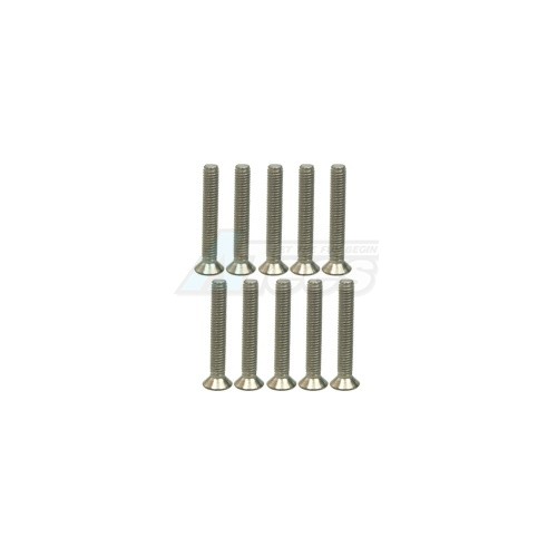 3Racing Miscellaneous All M2.6 x 18 Titanium Flat Head Hex Socket - Machine (10 Pcs)