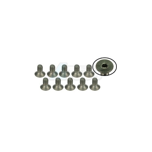 3Racing Miscellaneous All M3 X 5 Titanium Flat Head Hex Socket - Machine ( 10 Pcs )