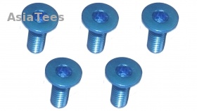 3Racing 3Racing Sakura D3 CS Sport M3 x 8 AL7075 Flat Head Hex Socket - Machine (5 Pcs) Light Blue