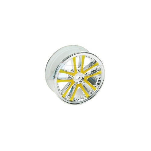 3Racing Miscellaneous All 1/10 5 Dual Spoke Rim On Road (0 Offset - 24mm) 4pcs- Gold