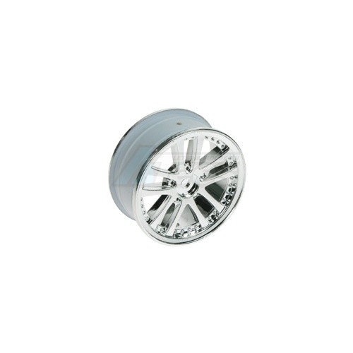 3Racing Miscellaneous All 1/10 5 Dual Spoke Rim On Road (0 Offset - 24mm) 4pcs- Silver