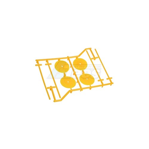 3Racing Miscellaneous All 1/10 Type Set Holder (4 pcs) - Yellow