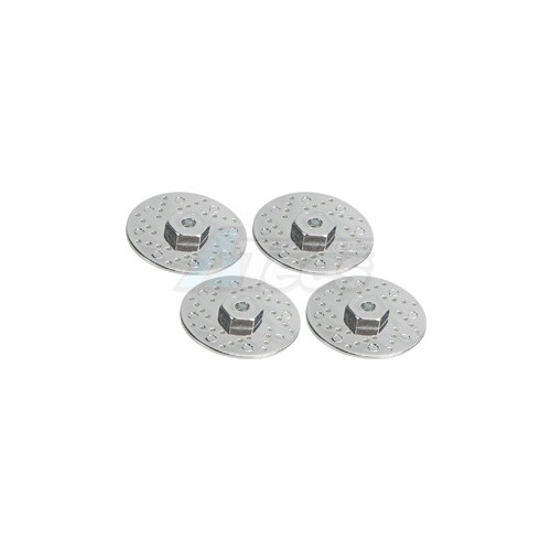 3Racing Miscellaneous All Brake Disc With 12mm Adaptor 50mm For 1/10 - Dot Pattern (4pcs)