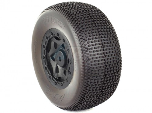 AKA Miscellaneous All 1:10 Short Course Impact Wide (Ultra Soft) Pre-mnt Red Insert SC-10 4x4 (One Pair)