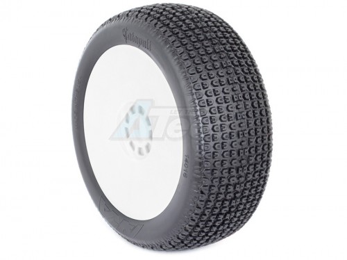 AKA Miscellaneous All 1:8 Buggy Catapult (Soft) EVO Wheel Pre-mounted White (One Pair)