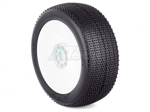 AKA Miscellaneous All 1:8 Buggy Rasp (Super Soft) EVO Wheel Pre-mounted White (One Pair)