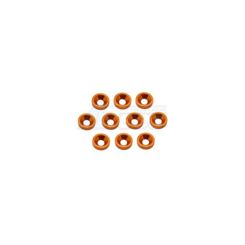 Arrowmax Miscellaneous All Aluminum M3 Countersink Washer-Orange (10)