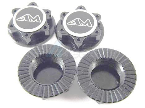 Arrowmax Miscellaneous All Alu 1/8th Wheel Nuts Closed End / Lightweight (Gray) (4)