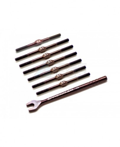 Arrowmax Miscellaneous All Turnbuckle Set for Xray XB4 (Spring Steel))