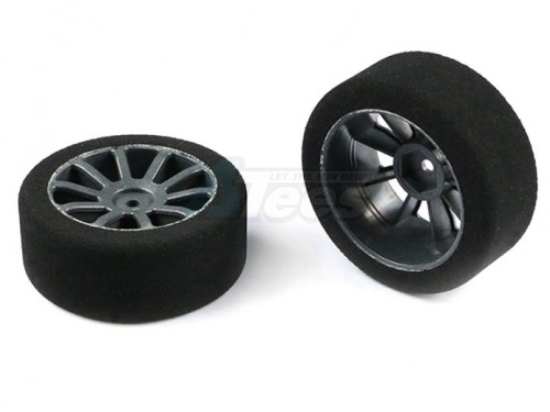 Arrowmax Miscellaneous All 1/10 Foam Tire Rim 26MM Front 40 Shore Carbon (2) Italy