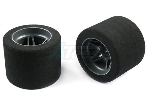 Arrowmax Miscellaneous All 1/8 Foam Tyre Rim 60MM Rear 40 Shore Carbon (2) Italy