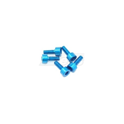 Arrowmax Miscellaneous All Aluminum Screw allen cilinder head M2.2x6 Blue (7075) (5)