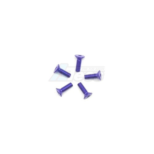 Arrowmax Miscellaneous All Aluminum Screw allen countersunk M2.5x8 Purple (7075) (5)