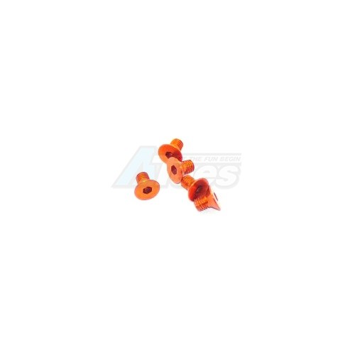 Arrowmax Miscellaneous All Aluminum Screw allen countersunk M3x5 Orange (7075) (5)