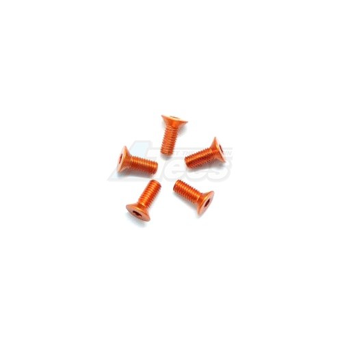 Arrowmax Miscellaneous All Aluminum Screw allen countersunk M3x8 Orange (7075) (5)